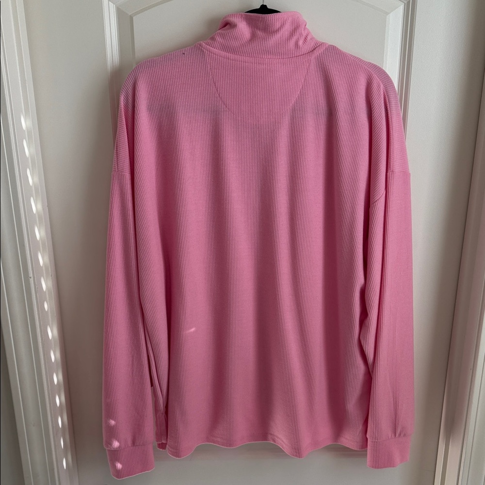 Simply Southern Pink Half-Zip Sweatshirt - Picture 7 of 8